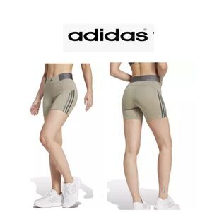 🆕Adidas Women's Olive Athletic Hyperglam Five-Inch
Short Leggings XS🆕